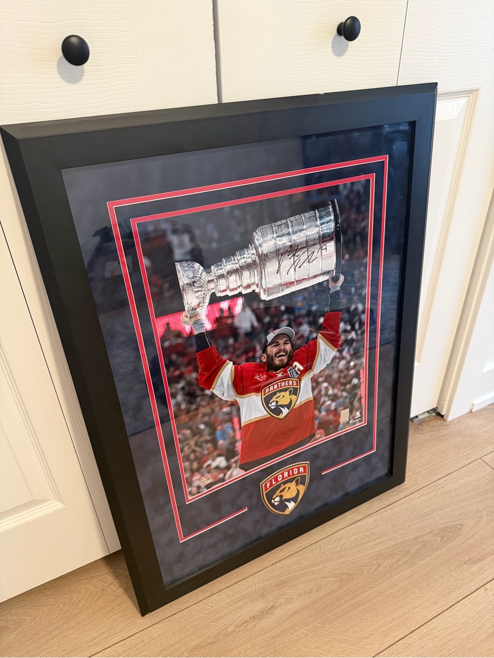 2024 Florida Panthers Matthew Tkachuk Signed Photo with Panthers Frame